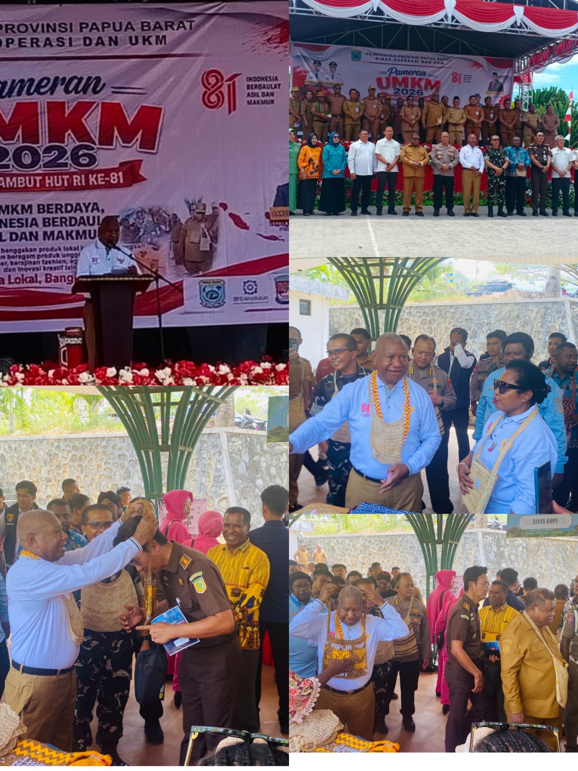 Pameran UMKM Papua Barat 2026 Resmi Dibuka, Gubernur Ajak Masyarakat Bangga dan Gunakan Produk Lokal